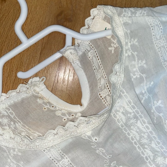 Korean style sheer embroidery blouse - Picture 3 of 3